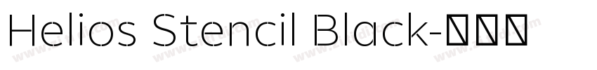 Helios Stencil Black字体转换